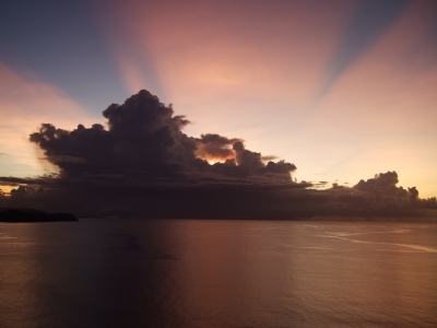 夕焼けの空