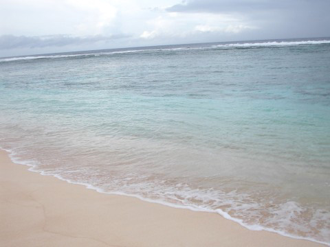 青い海!